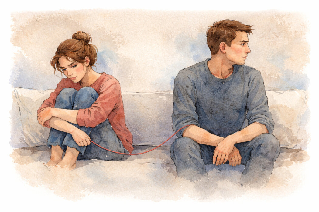 Когда тревога не покидает отношения: причины и возможные пути