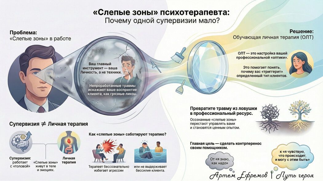 Слепые зоны терапевта: как контрперенос влияет на успех терапии