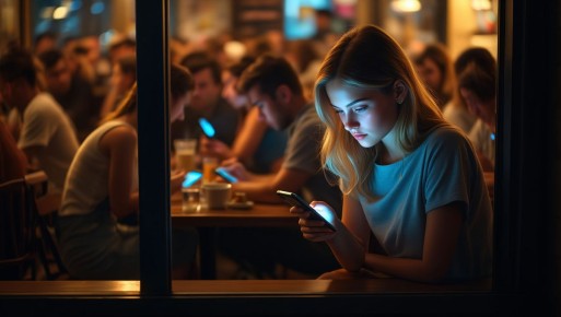 Одиночество на фоне виртуальной связи