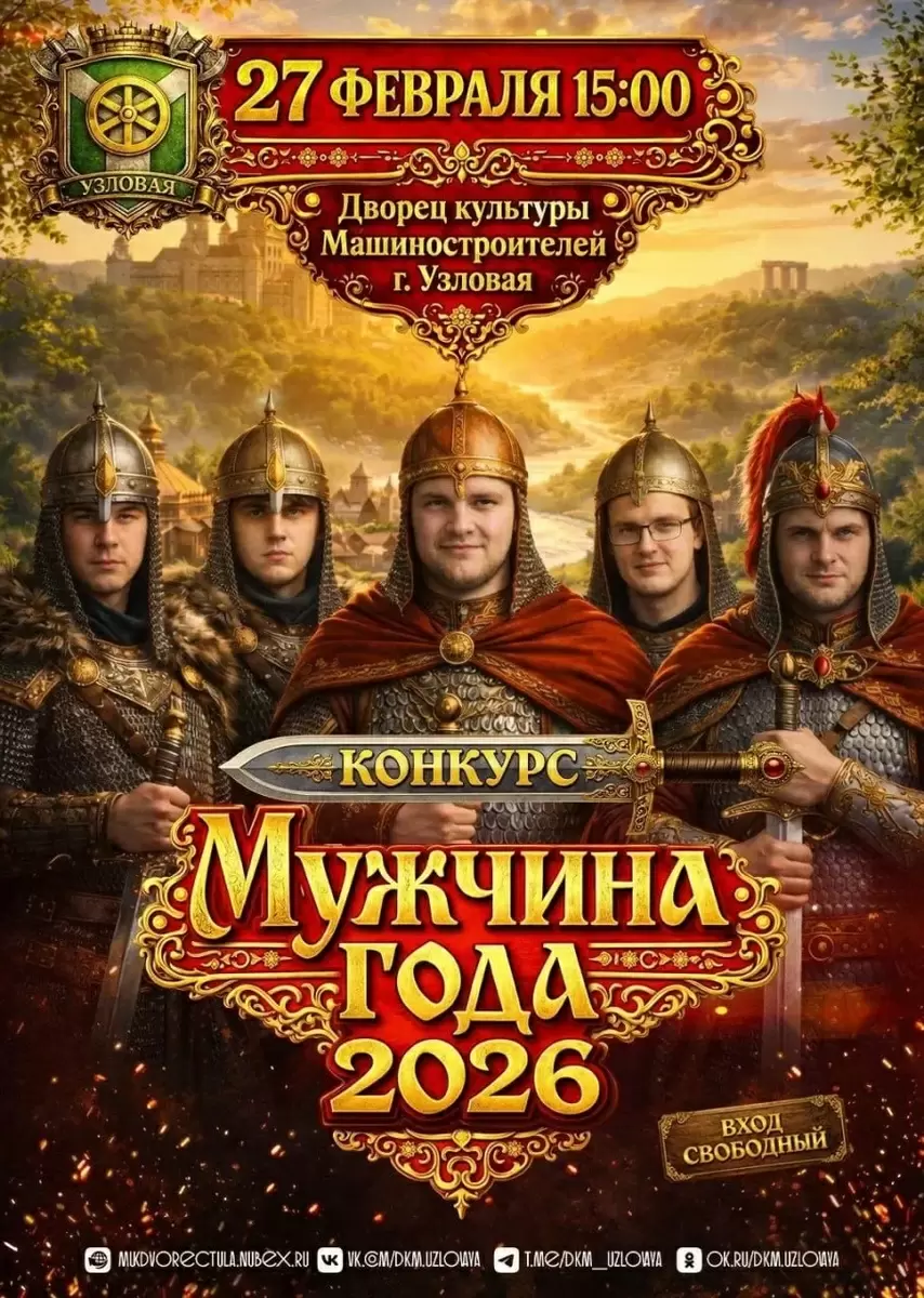 Яркий конкурс «Мужчина года» пройдет в Дворце культуры Машиностроителей